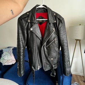 Straight to Hell Leather Jacket perfectly broken in